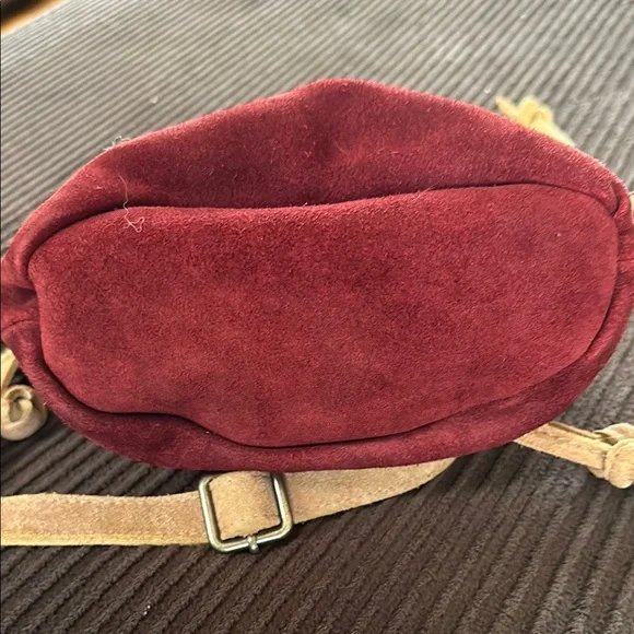 Free People Suede Crossbody Bag - Garnet Red - Picture 6 of 6